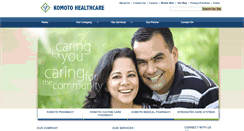 Desktop Screenshot of komotohealthcare.com