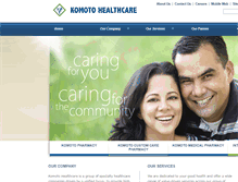 Tablet Screenshot of komotohealthcare.com